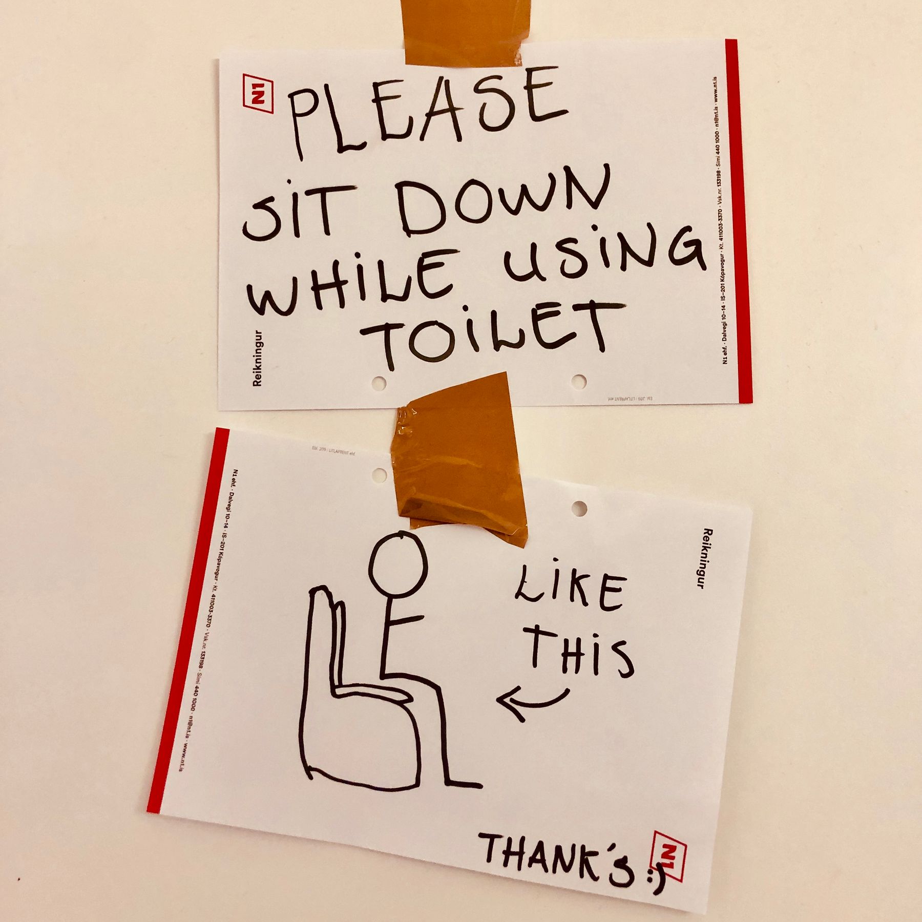 Iceland Toilet Sign #3